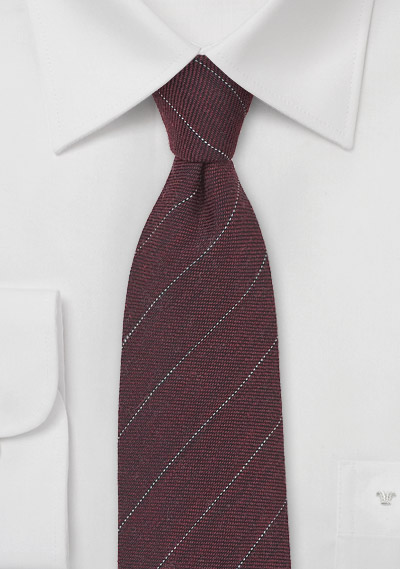 Marsala Striped Tie