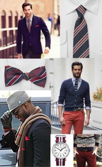 Dressing in Red and Navy