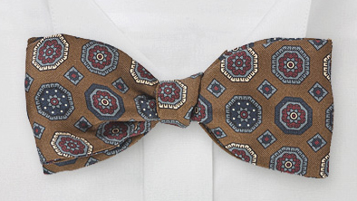 Patterned Self Tie Bow Tie