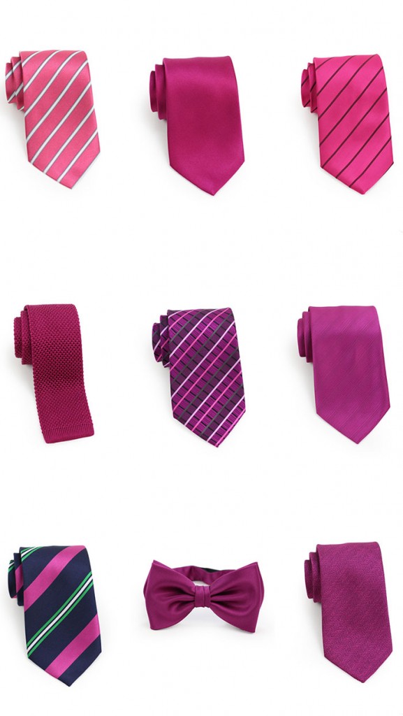 Berry Hued Men's Neckties 