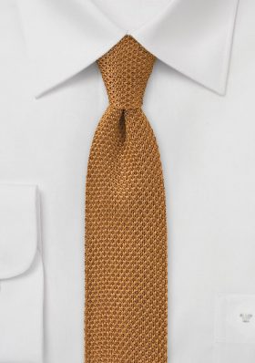 Camel Silk Knitted Tie