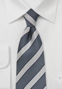 masculine-silver-navy-striped-tie