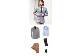 Get The Look: Coffee Brown Necktie + Double Breasted Jacket