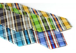 Colorful Men's Plaid Neckties for Summer