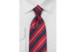 Striped Ties in Red, White, and Blue