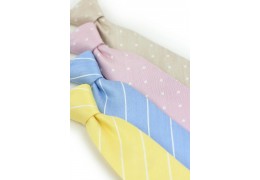 Summer Linen Necktie Collection in Pastels
